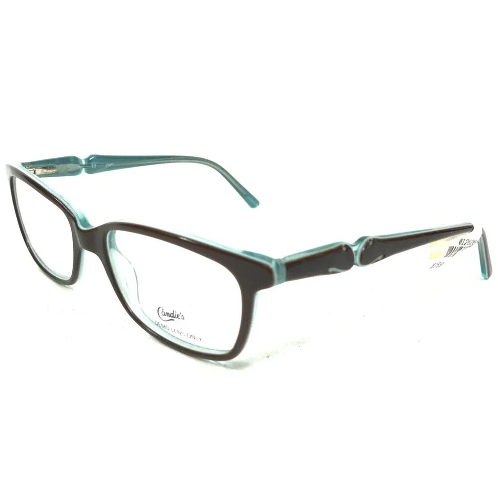 Candies C KRIS BRN Eyeglasses Frames Brown Blue Cat Eye Full Rim 49-16-140